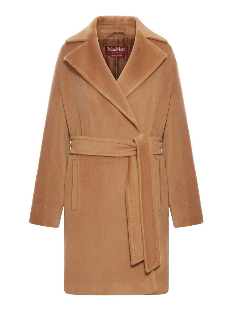 Max Mara Max Mara Studio Long-Sleeved Belted Coat
