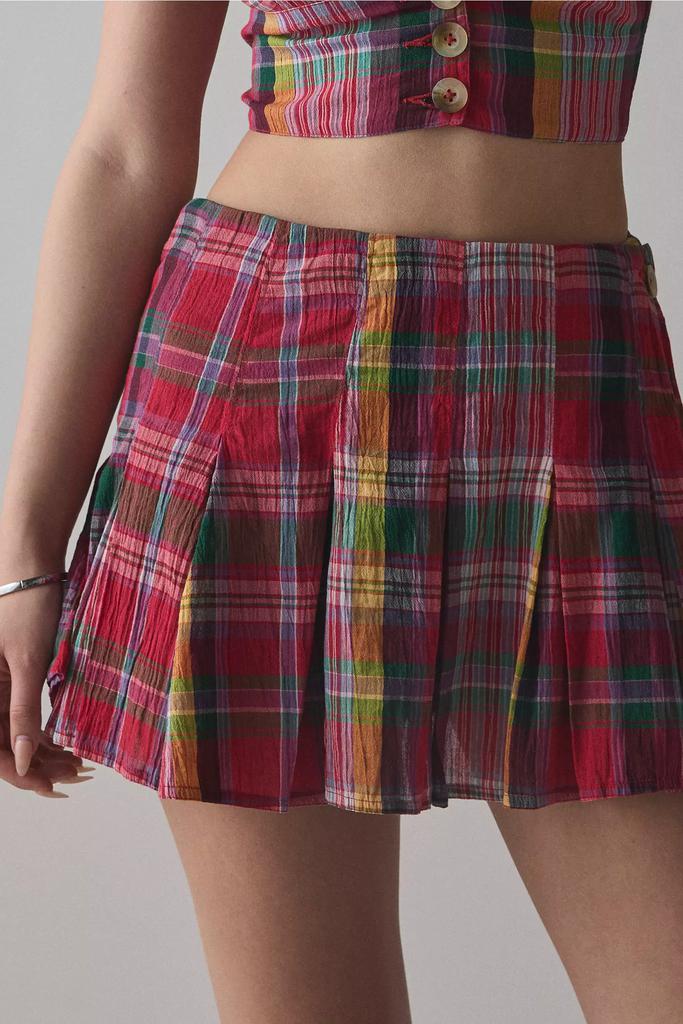 BDG BDG Picnic Plaid Vest Top & Mini Skort Set