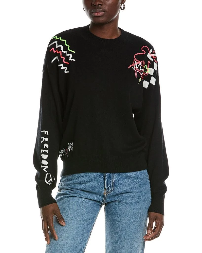 WISPR Graffiti Silk-Blend Sweater 1