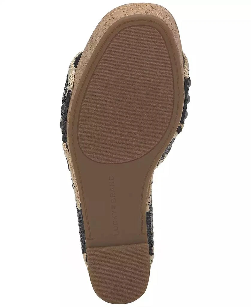 Lucky Brand Women's Vickta Platform Wedge Sandals 5