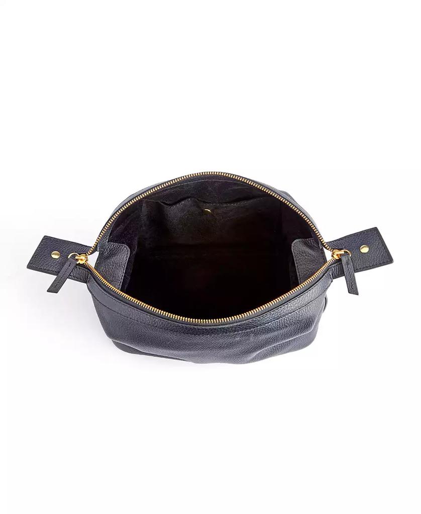 Royce Leather Pebbled Leather Toiletry Bag
