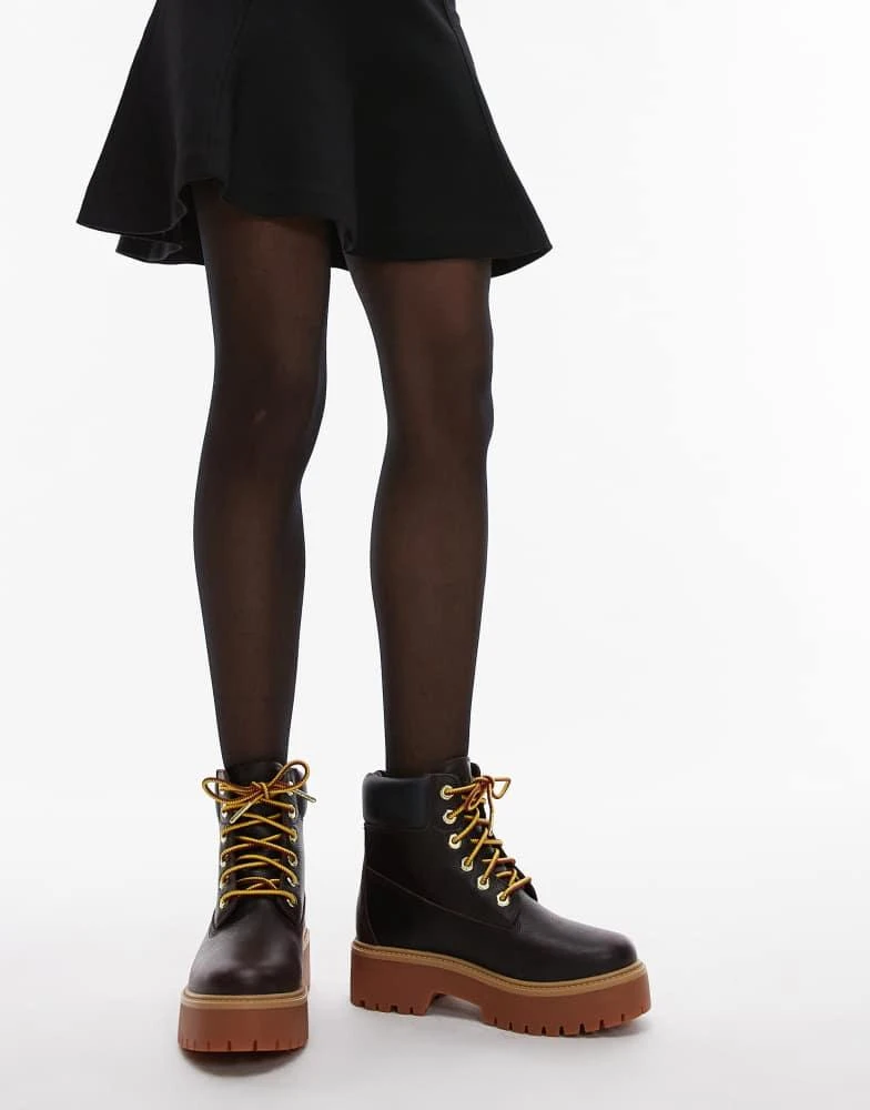 Timberland Timberland Stone Street 6 inch boot in dark brown espresso leather 2
