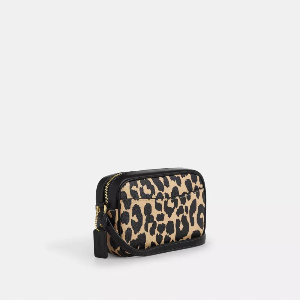 ショルダーバッグ・ポシェット COACH Mini Jamie Camera Bag With Leopard Print CY348 Coach Mini Jamie Camera Bag With Leopard Print - Crossbody