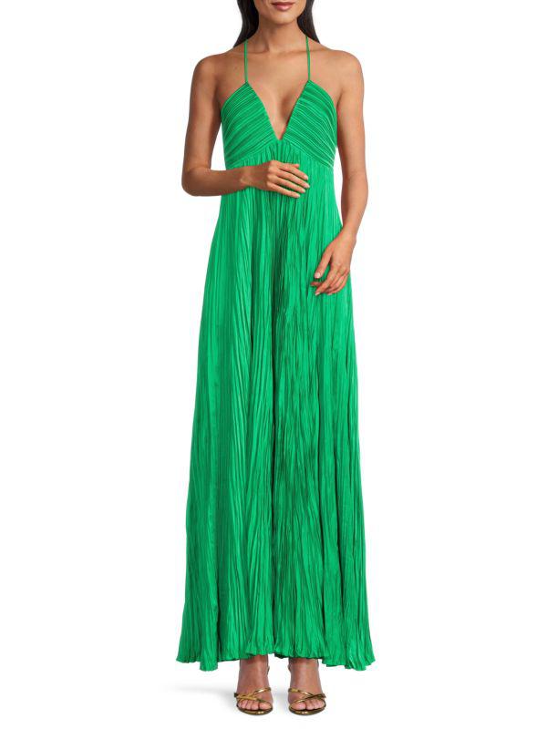 A.L.C. Angelina Plunging Maxi Dress