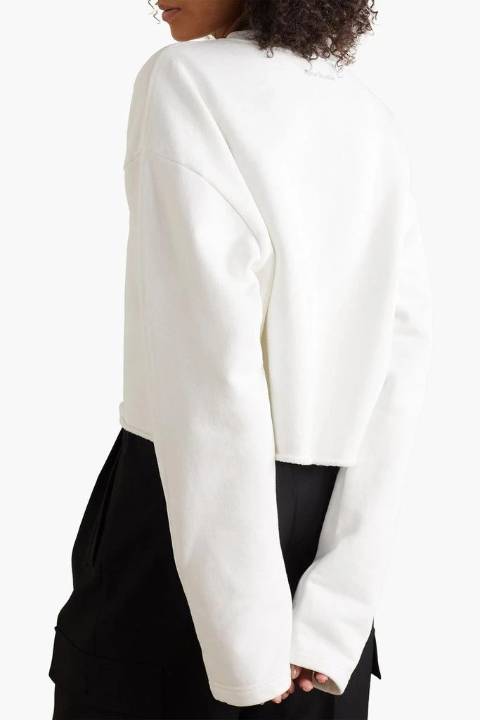 Acne Studios Appliquéd French cotton-terry sweatshirt 3