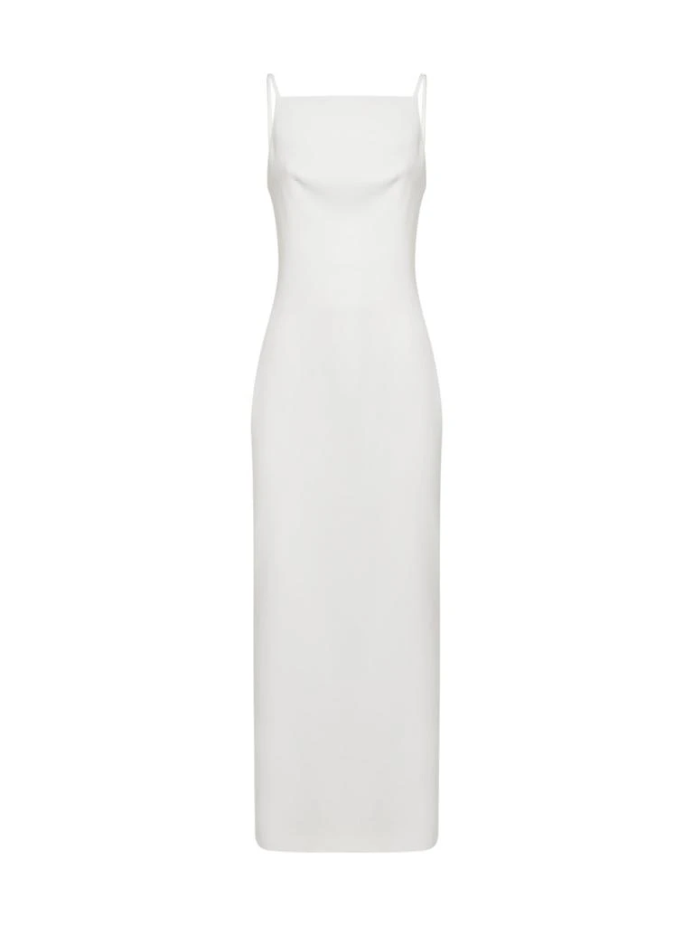 chinese dress ladies Prada White Linen Pleated Mini Dress – My Store main image 0