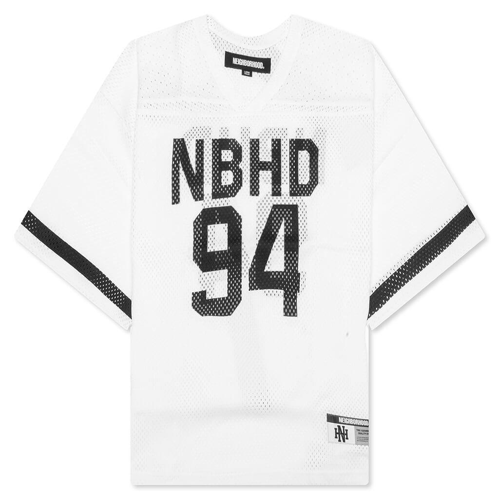 NEIGHBORHOOD Hockey S/S V Neck Shirt - White - Sleep & Underwear
