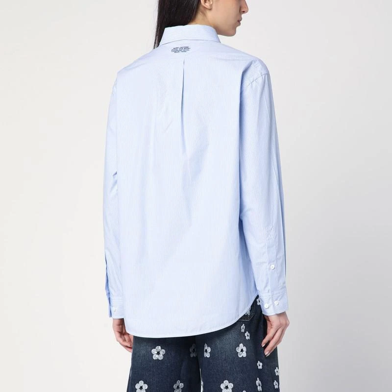 Marc Jacobs Light Blue/White Striped Button-Down Shirt – On Sale