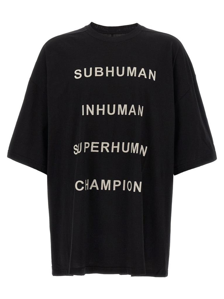 Rick Owens Beige Hollywood Tommy Hustler Sweat T-shirt - T