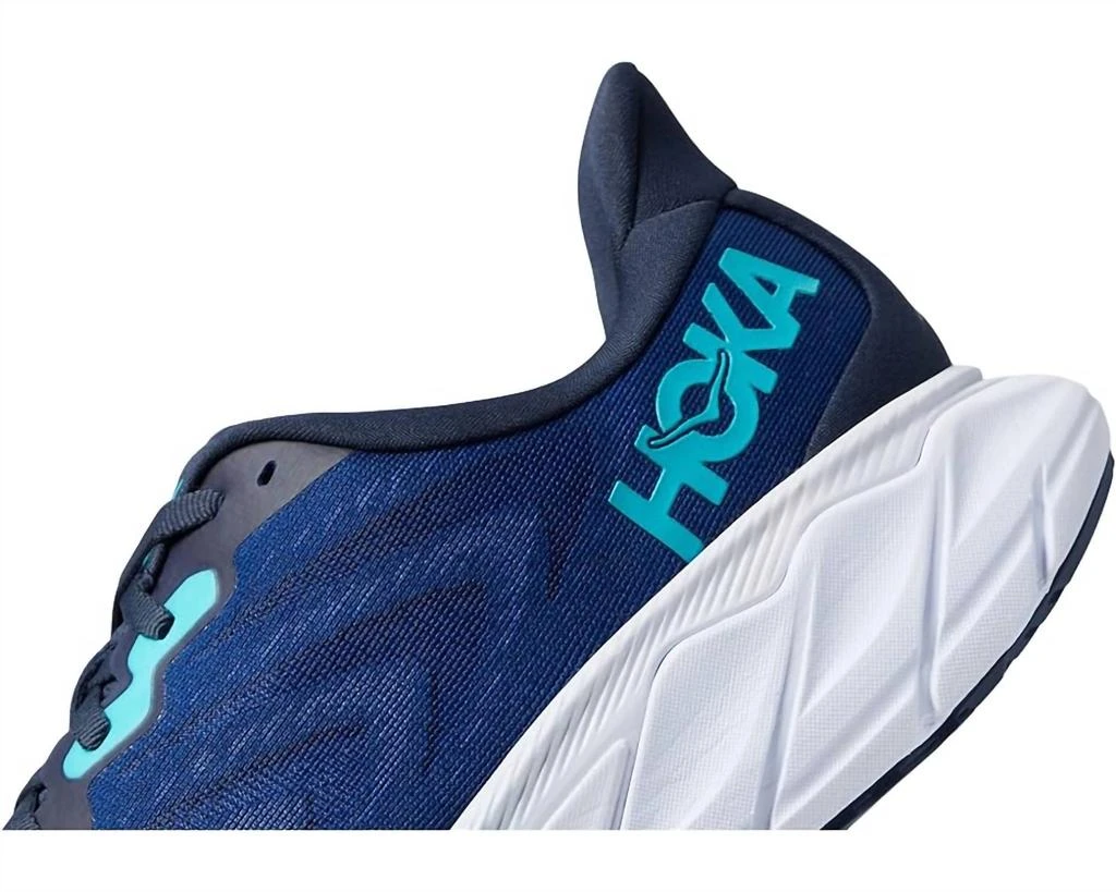 Hoka Men's Arahi 6 Wide Running Shoes In Outer Space/bellwether Blue 4