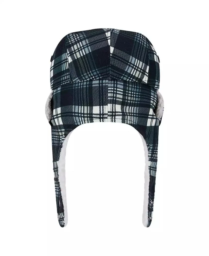 New Era Black Las Vegas Raiders Sideline Plaid Sherpa Trapper Hat 3