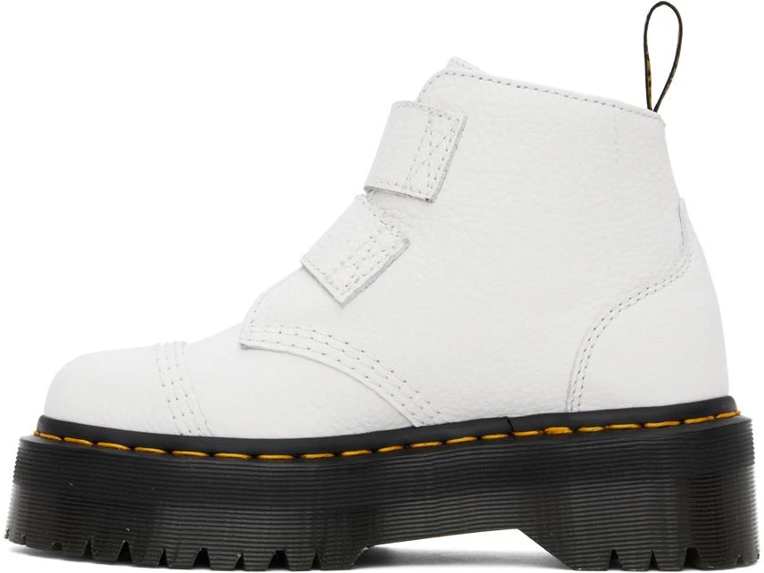 Dr. Martens White Devon Flower Platform Boots 3