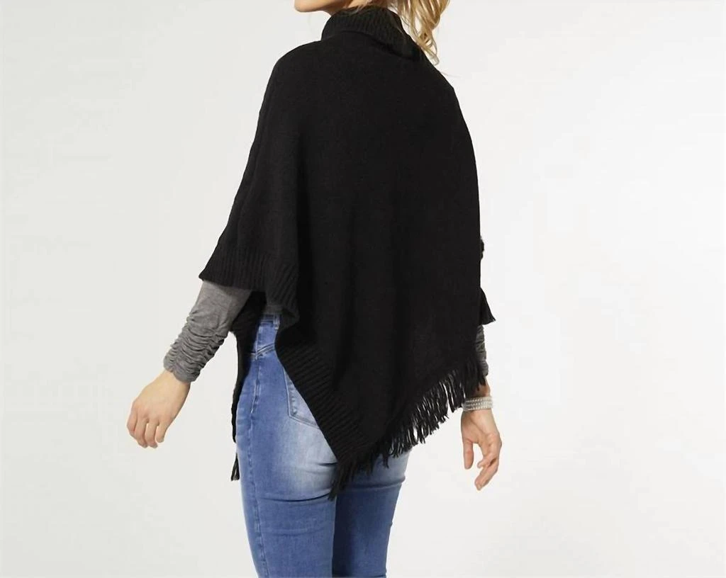 COCO + CARMEN Coco + Carmen - Bellarose Poncho With Faux Fur 2