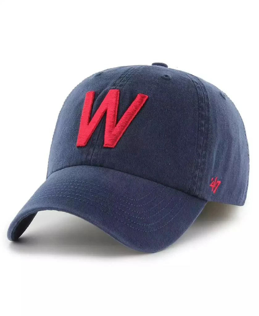 47 Brand Men's Navy Washington Senators Cooperstown Collection Franchise Fitted Hat 1