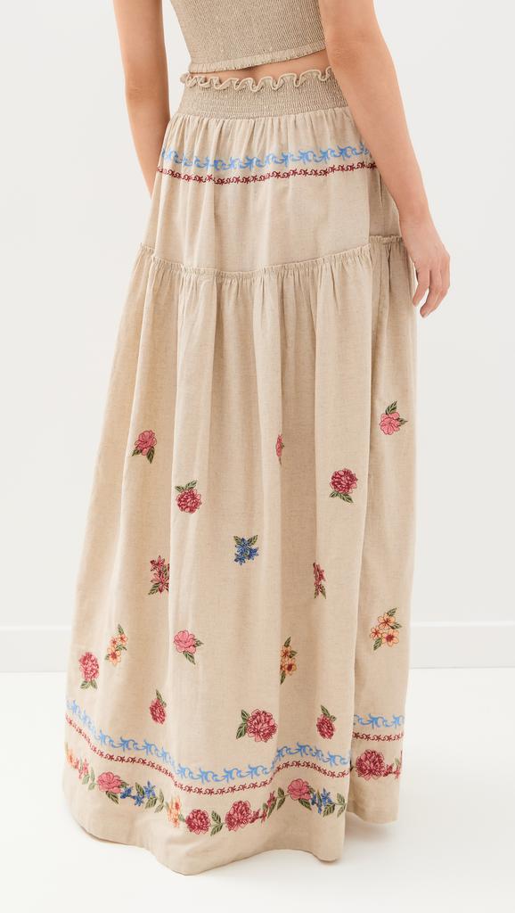 Agua Bendita Jenna Blush Skirt