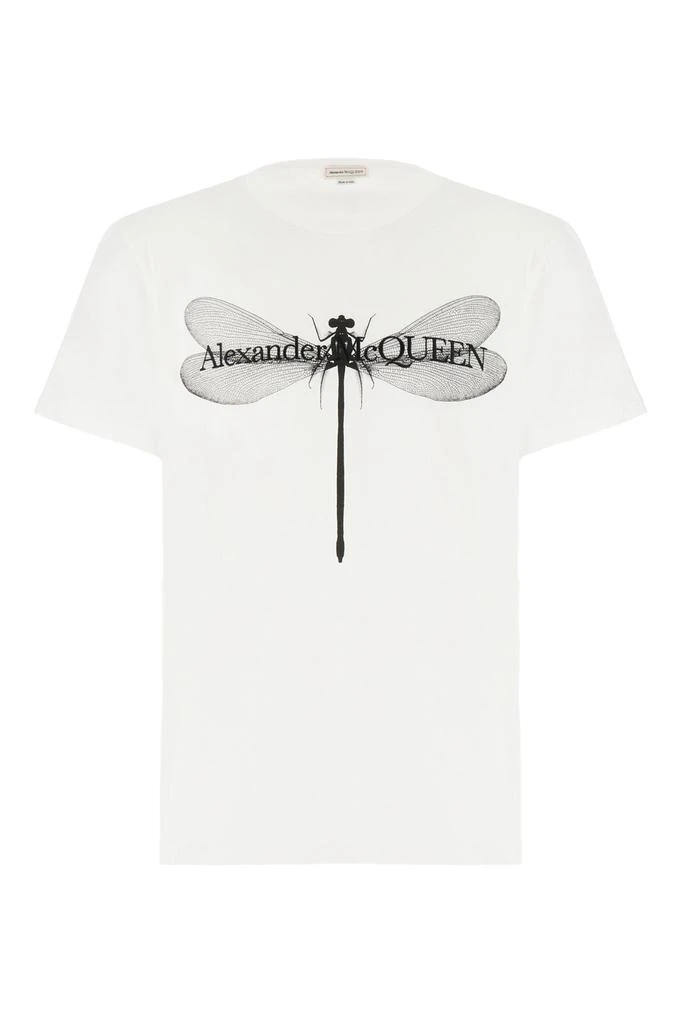 Alexander McQueen Alexander McQueen Dragon-Fly Printed Crewneck T-Shirt 1