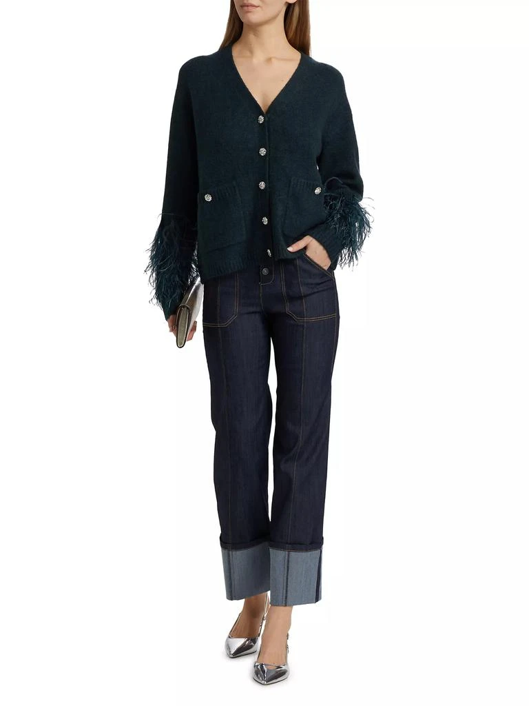 Cinq à Sept Dreama Marnie Feather-Cuff Cardigan 2