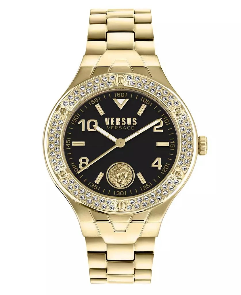 Versus Versace Women's Vittoria Three Hand Gold-Tone Stainless Steel Watch 38mm 1