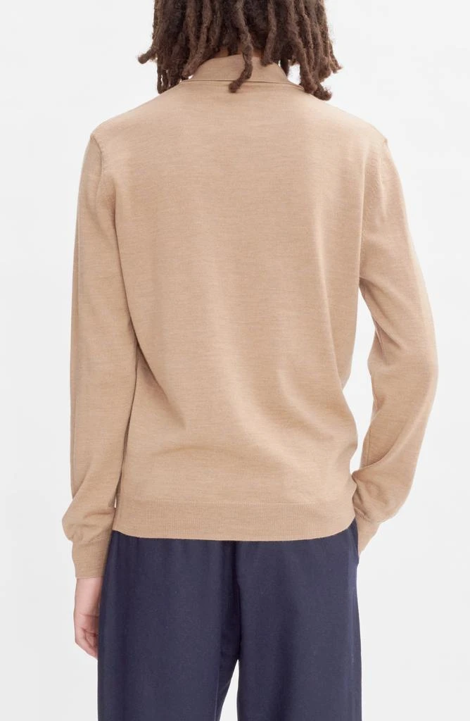 A.P.C. Long Sleeve Wool Polo Sweater 2