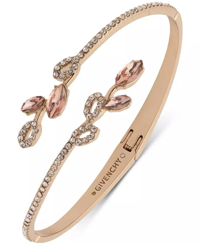 Givenchy Mixed Crystal Vine Bypass Bangle Bracelet 1