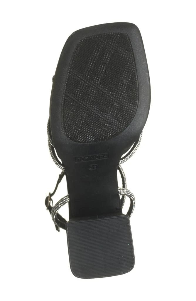 TOP GUY SHOES Crystal Platform Sandal 6