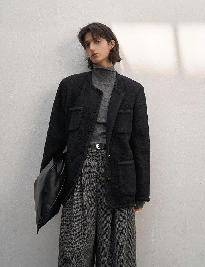 Pixie Market Tweed Button Jacket 3