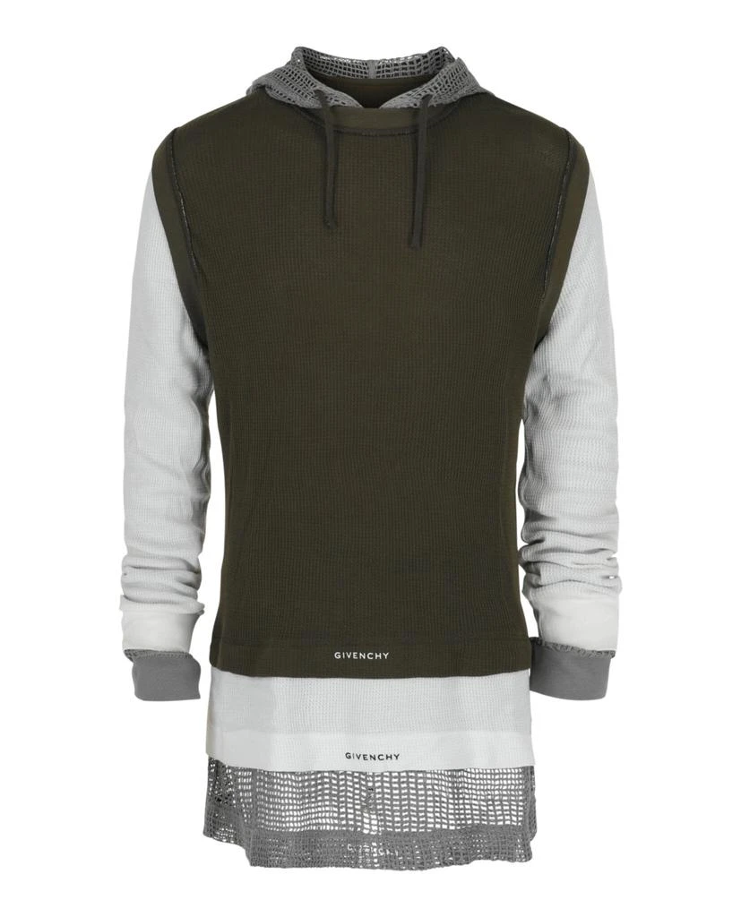 Givenchy Overlapped Hooded T-Shirt 1