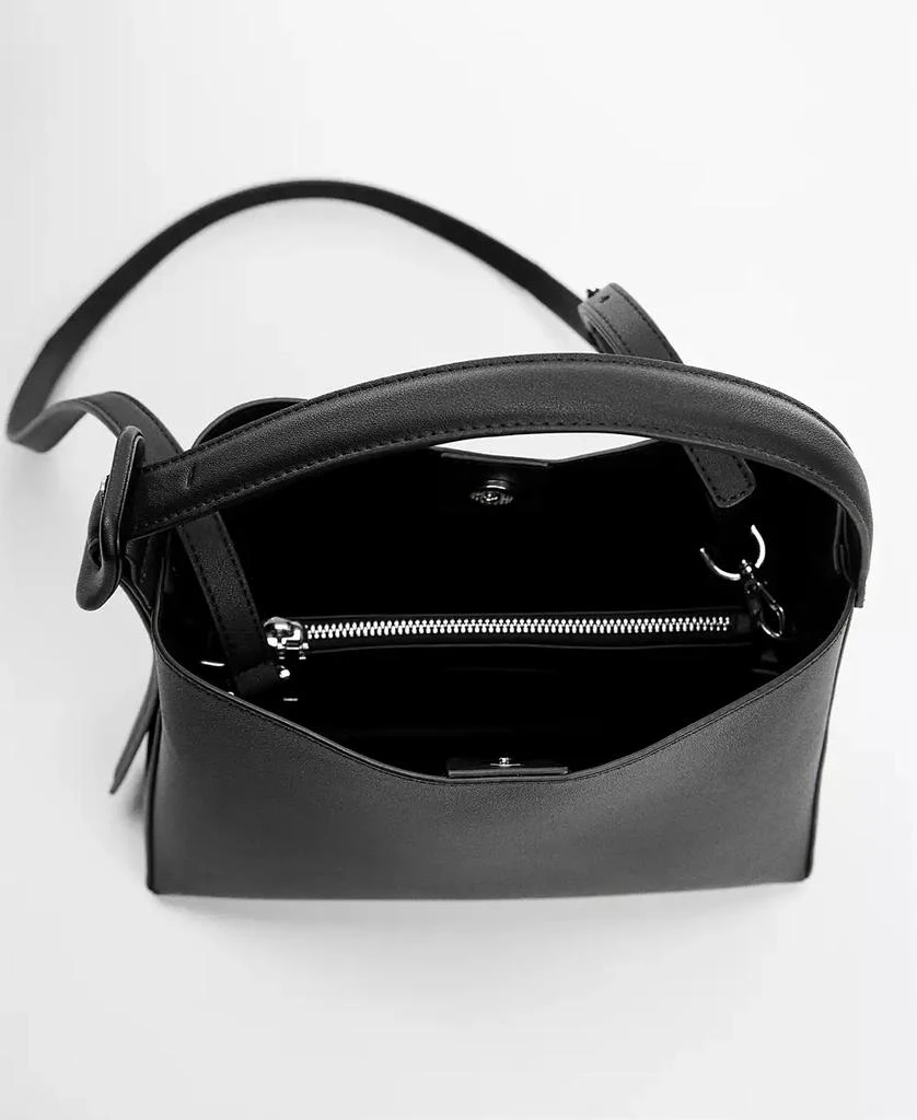 Mango Women's Mini Shopper Buckle Bag 4