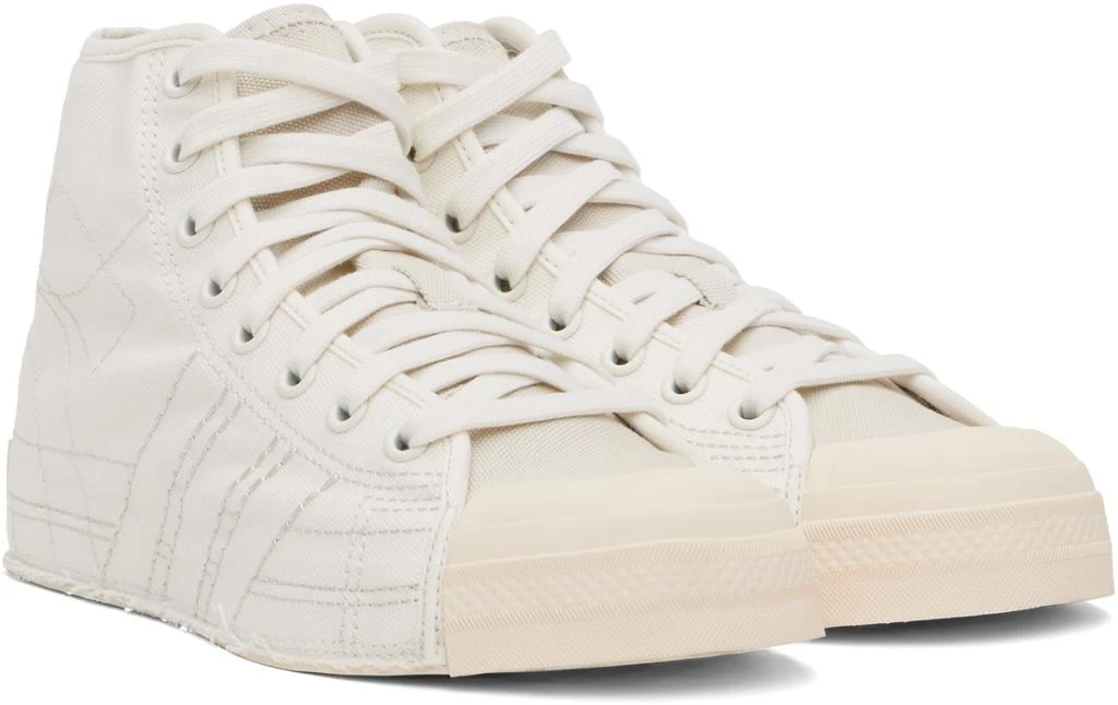 Y-3 White Nizza Hi Sneakers 4