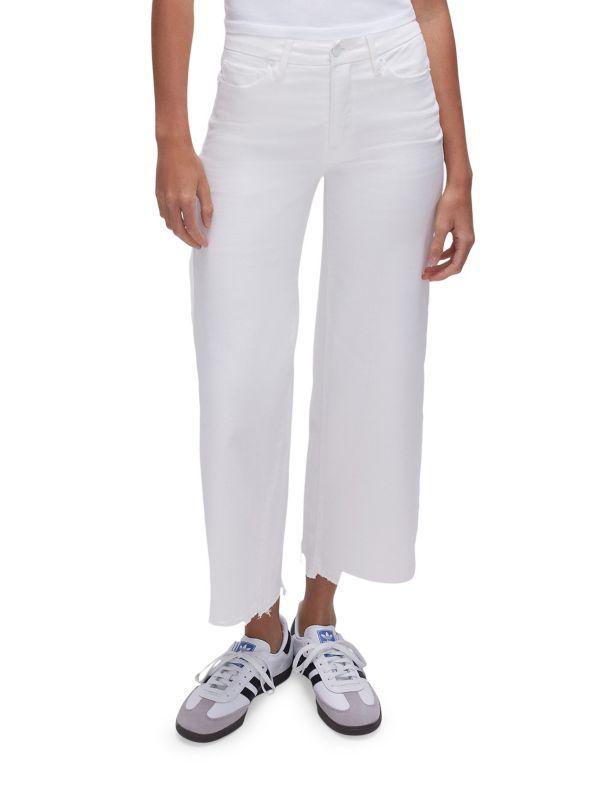 Good American Good Waist Crop Palazzo Jeans