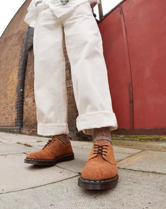 Dr. Martens Smiths Marbled Suede Shoes - Unisex 6