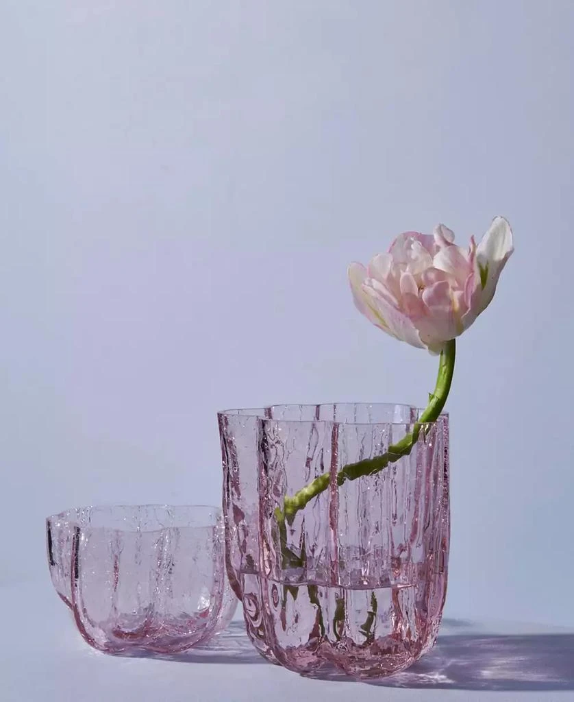 Kosta Boda 3.8" Crackle Crystal Glass Votive Bowl 4