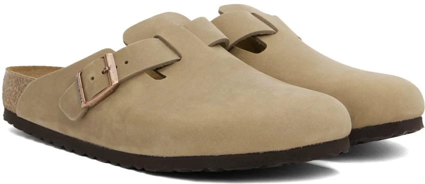 Birkenstock Brown Regular Boston Oiled Leather Clogs 4