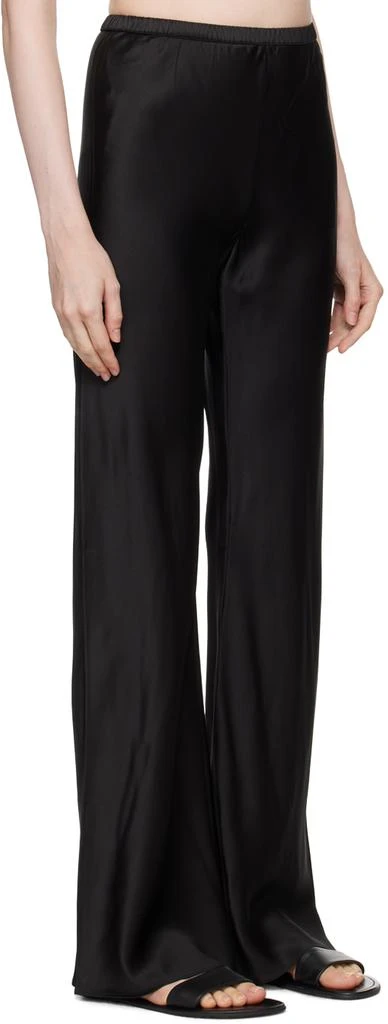 Silk Laundry Black Bias-Cut Lounge Pants 2