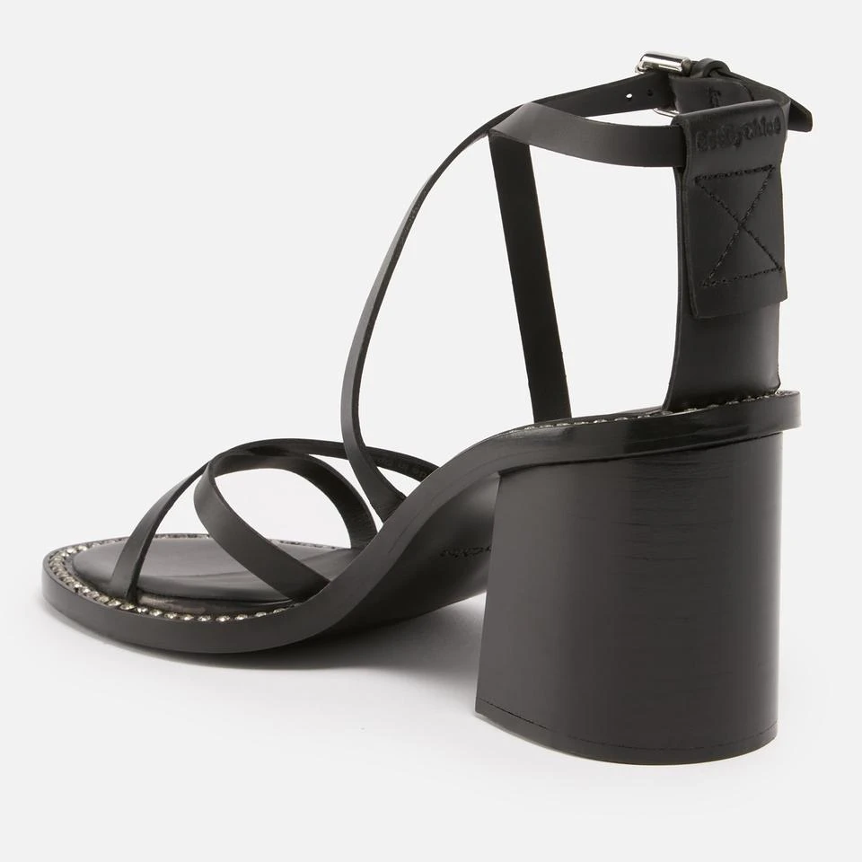 See by Chloé SEE BY CHLOÉ WOMEN'S LYNETTE LEATHER HEELED SANDALS 2