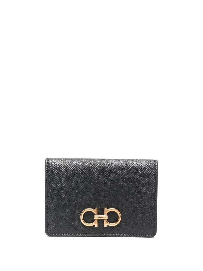 Salvatore Ferragamo Salvatore Ferragamo Gancini Leather Card Case 1