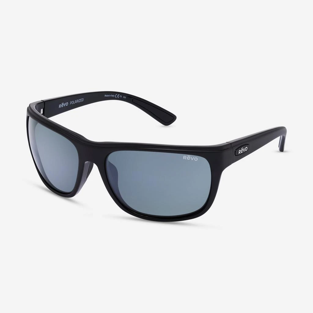 Revo Revo Enzo Men's Matte Black & Smoky Green Sport Wrap 62 mm Sunglasses RE119511SG50 2