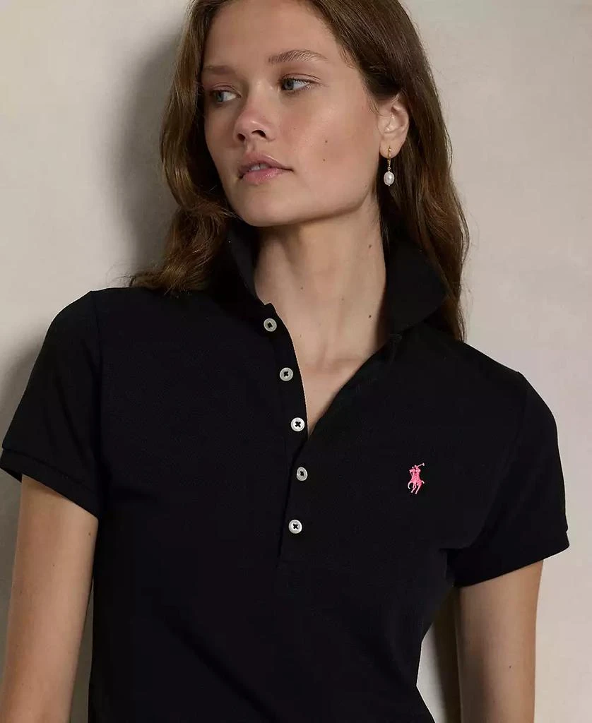 Ralph Lauren Women's Pink Pony Slim-Fit Stretch Polo Shirt 3