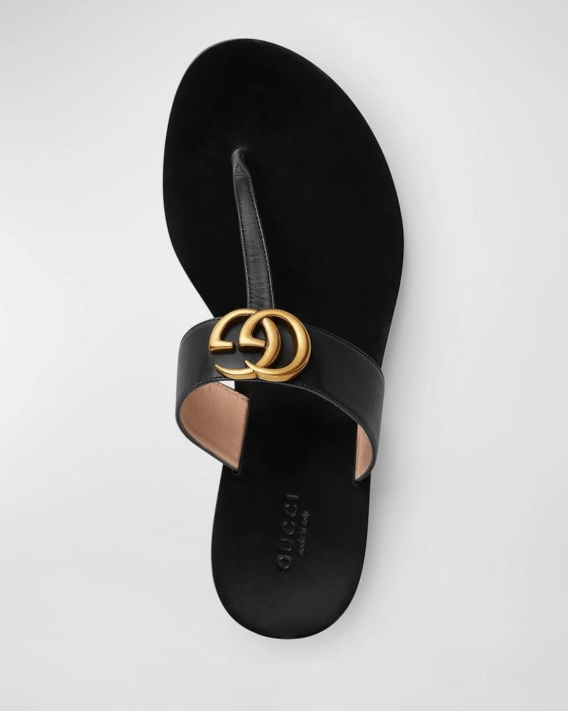 Gucci Flat Marmont Leather Thong 3