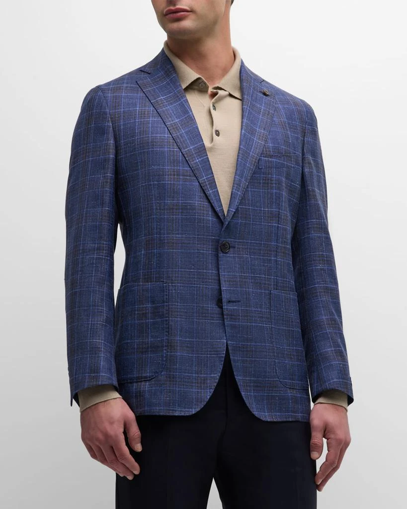 Peter Millar Men's Lowell Plaid Two-Button Sport Coat 4