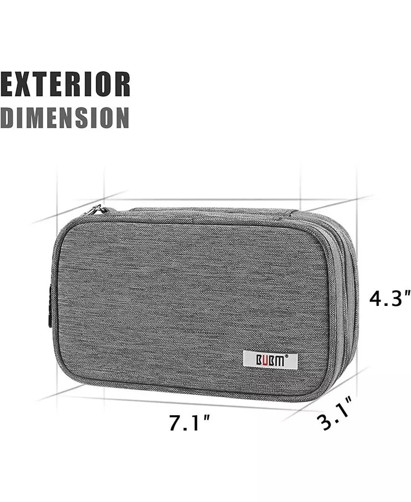 BUBM Gray Travel Case for Nintendo 3DS/3DS XL/New 2DS XL - Double Compartment Protective Carrying Bag with Accessory Storage 8