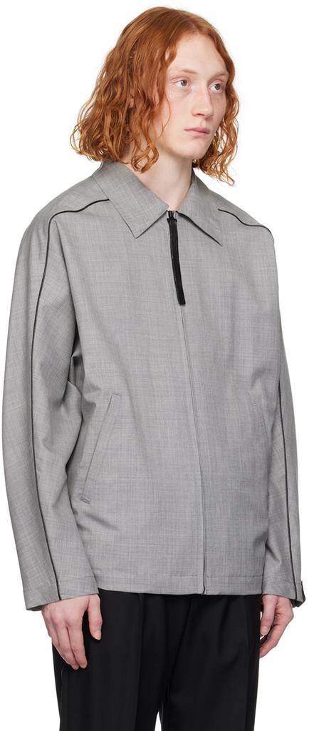 n.hoolywood Gray Zip Jacket