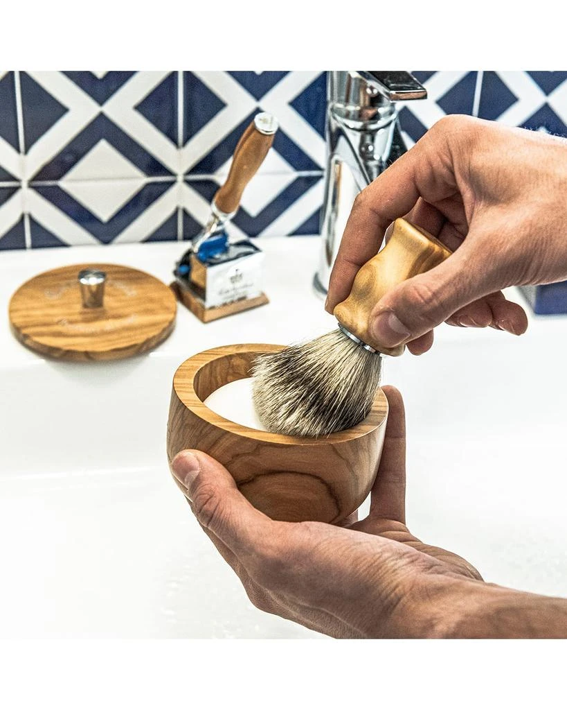 Carthusia Men
s Salone da Barba Super Badger and Olive Wood Shaving Brush 5