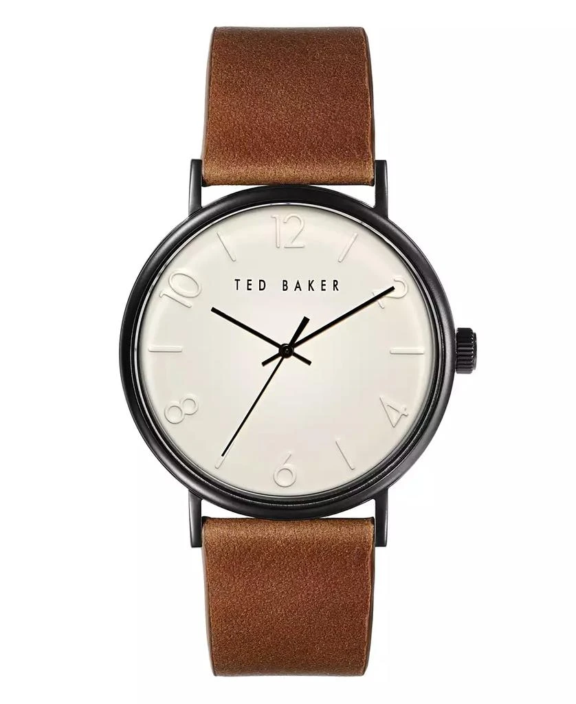 Ted Baker London Men's Phylipa Tan Leather Strap Watch 43mm 1