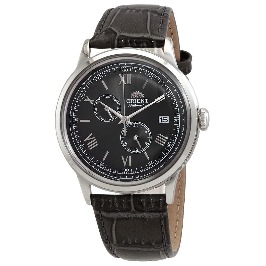 Orient Star Classic Bambino 2nd Generation GMT Automatic Black Dial Men's Watch RA-AK0704