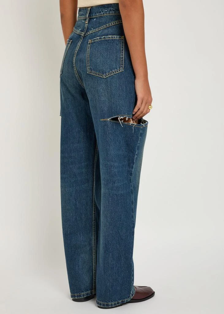 MAISON MARGIELA Ripped barrel-leg jeans 3