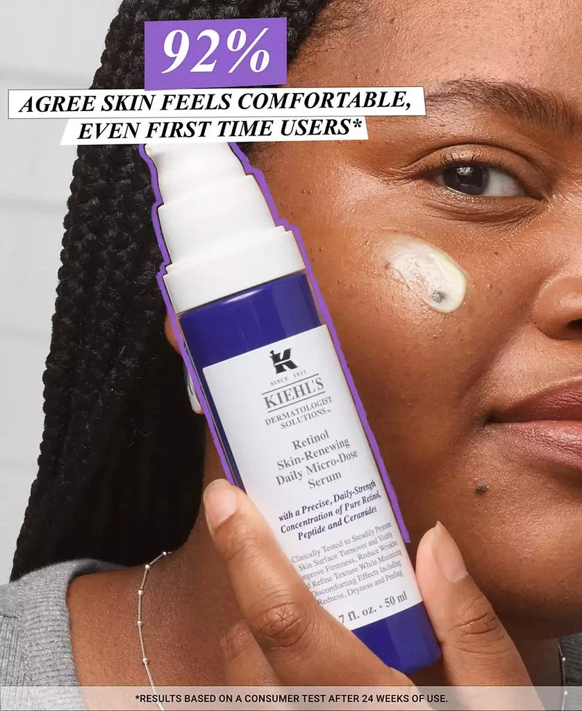 Kiehl's Micro-Dose Anti-Aging Retinol Serum with Ceramides and Peptide, 1-oz. 2