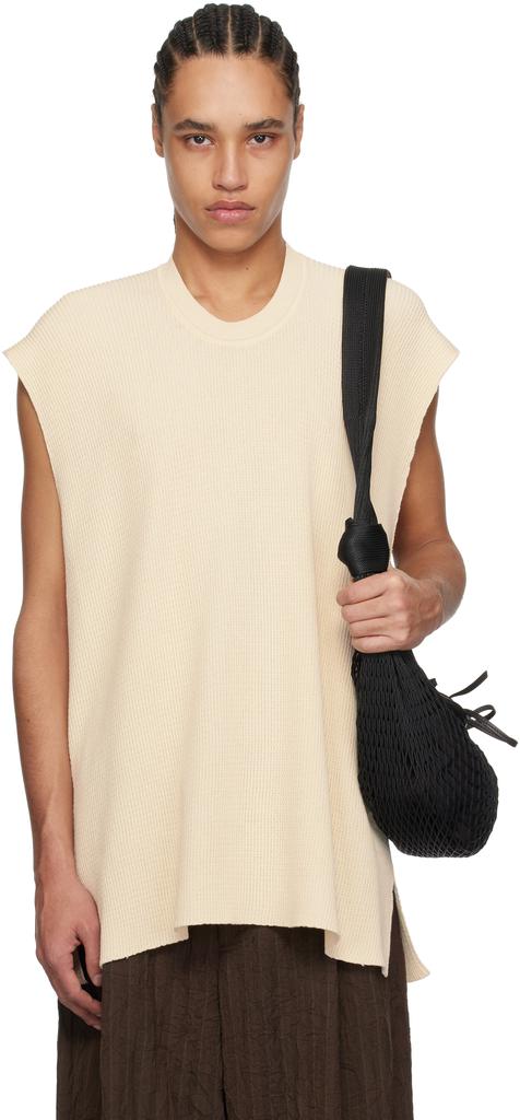 トップス HAI Issey Miyake Cotton Vest Off-White Turbine Vest – On Sale Now with Up to 64% Off