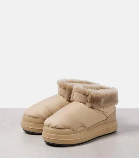 Chloé Polar shearling-lined ankle boots 4