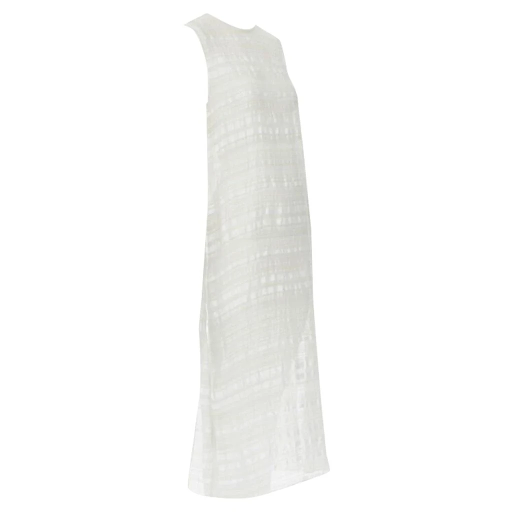 Raey striped semi sheer midi casual day dress 4